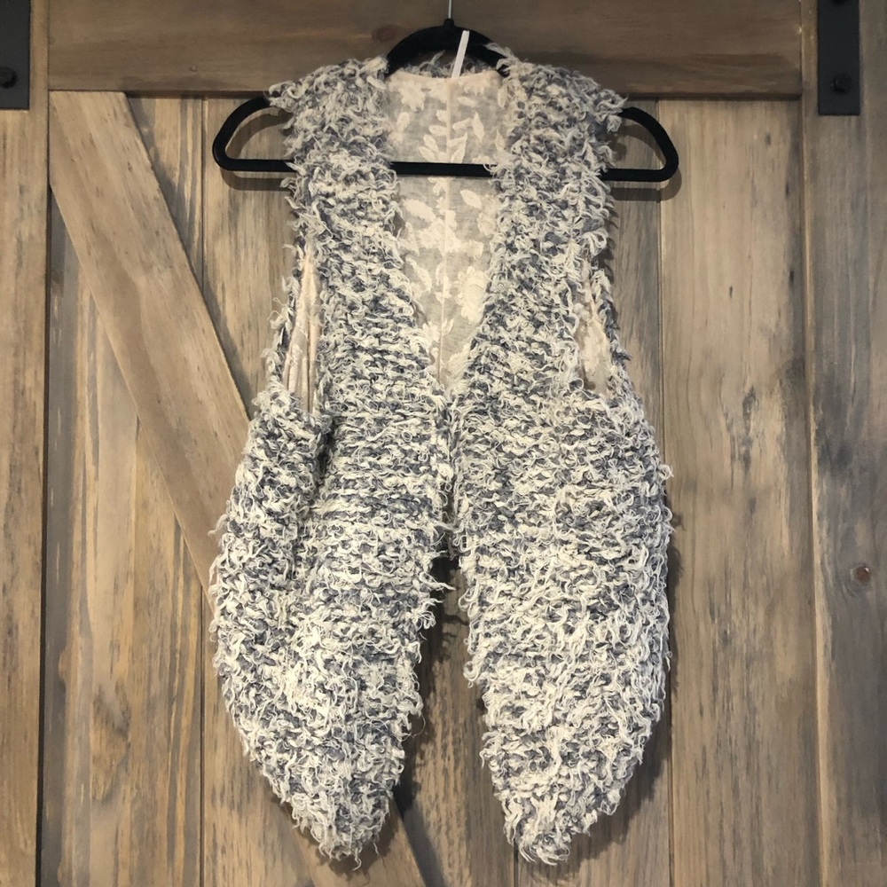 Free People Vest with Lace Lining